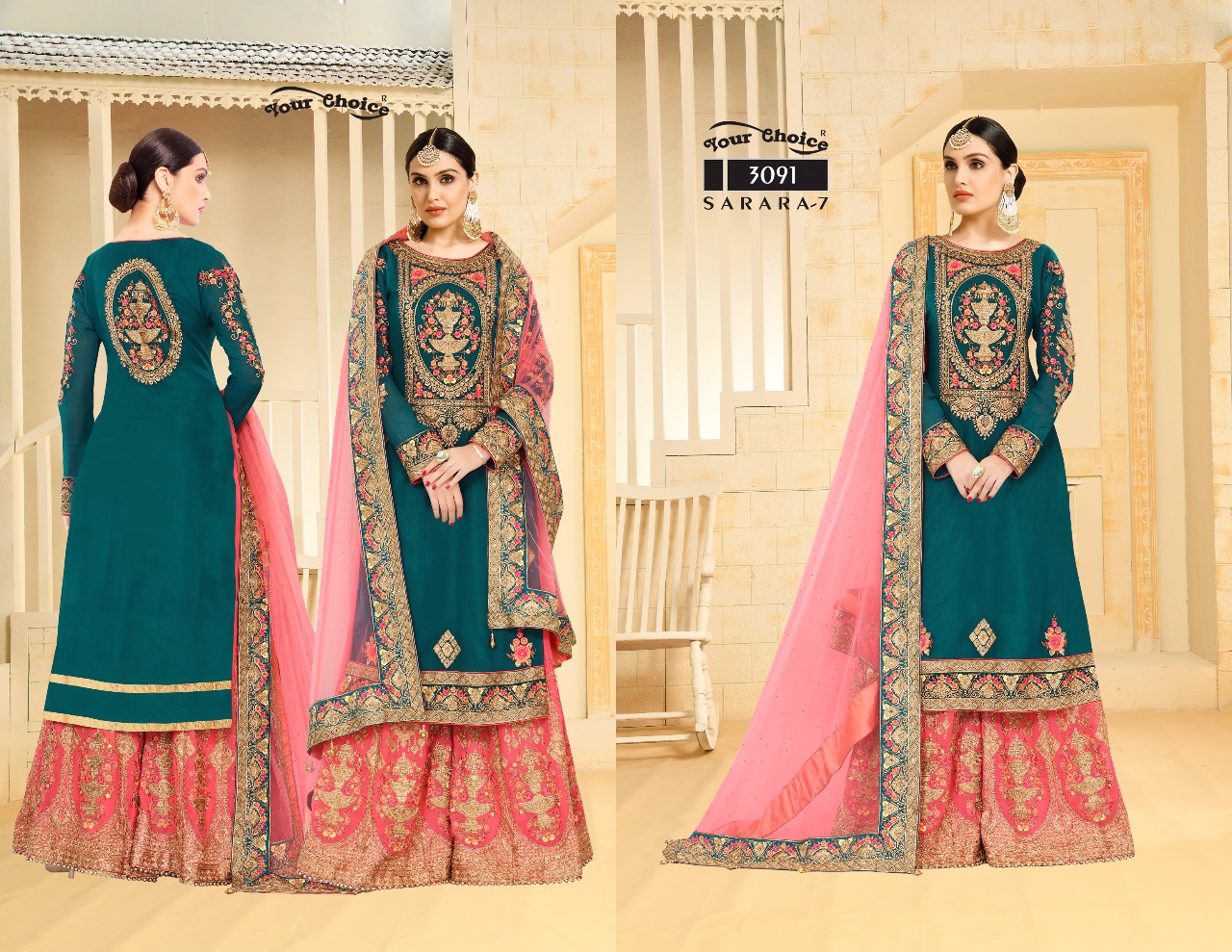 Sarara Vol-7 Your Choice Heavy Embroidery Salwar Kameez Sarara Vol-7 Your Choice Heavy Embroidery Salwar Kameez